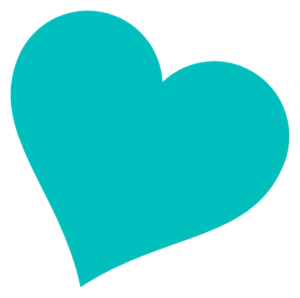 Teal heart